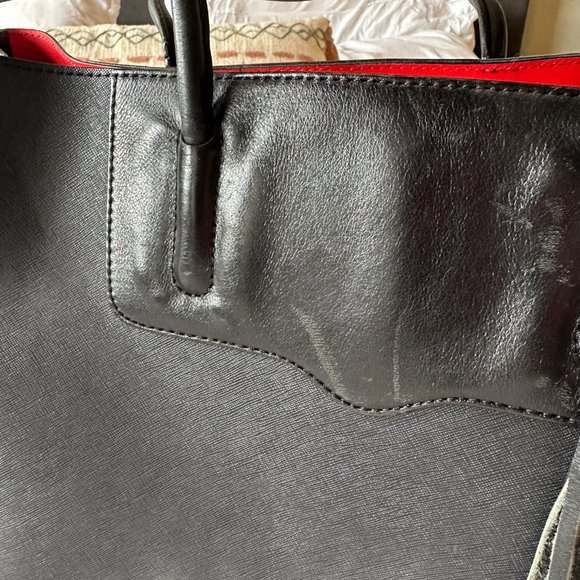 Rebecca Minkoff Black Leather Tote Bag - Picture 2 of 7